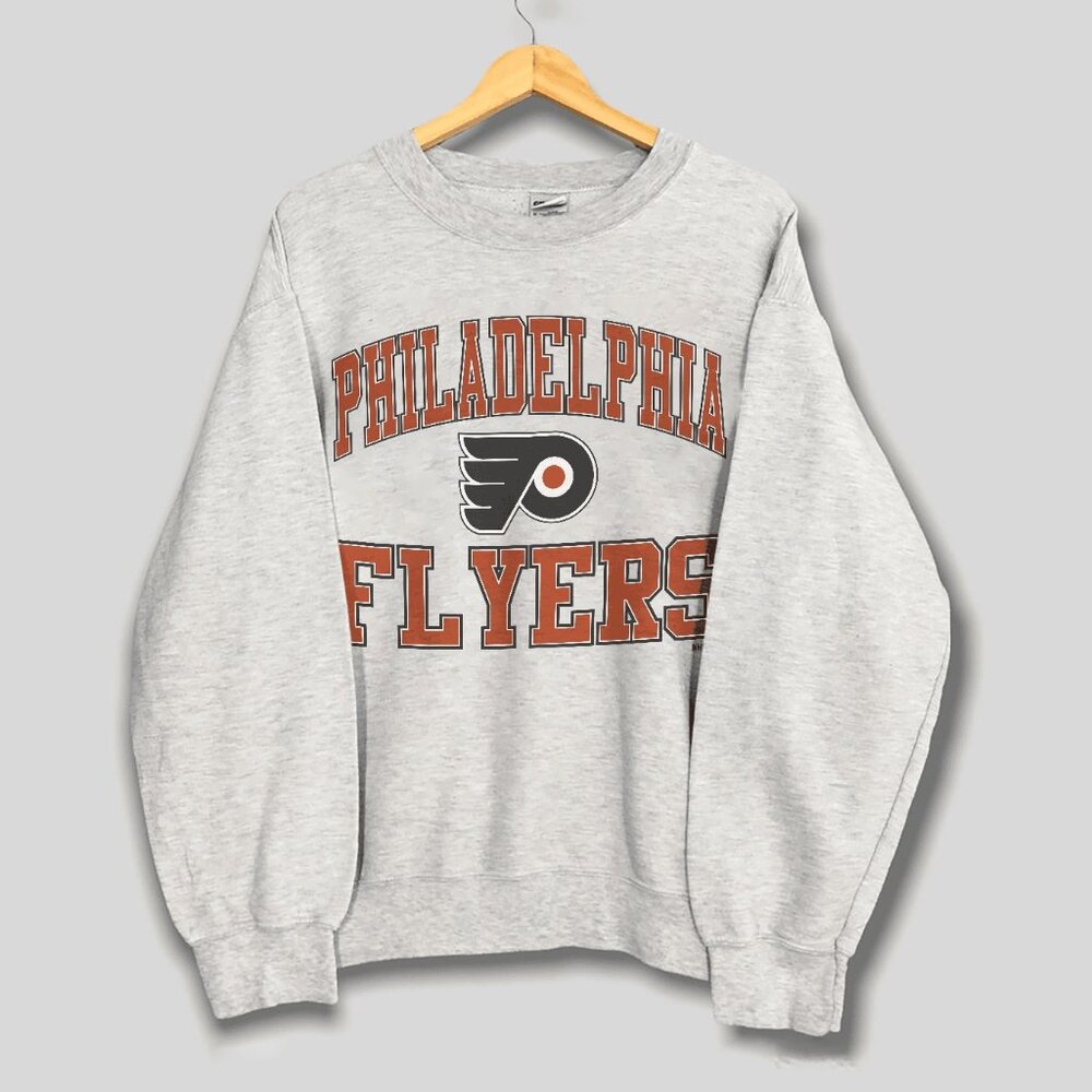 Vintage 90s Philadelphia Flyers Ice Hockey Sweatshirt, NHL Flyers Shirt Tee